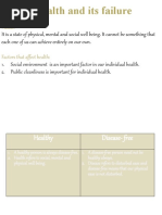 Health and Its Failure