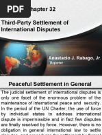 Third-Party Settlement of International Disputes: Anastacio J. Rabago, JR