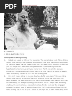 Osho Quotes On Sitting Silently and Doing Nothing