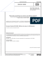 DIN EN 10290: Steel Tubes and Fittings For Onshore and Offshore Pipelines