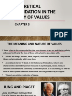 Theoretical Foundation in The Study of Values