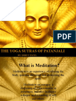 The Yoga Sutras of Patanjali: By: Dhruv Patel