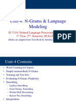 IS 7118 Unit-4 N-Grams