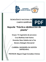 Reporte Práctica Distribución de Planta