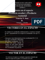 Vectores en El Espacio, Producto Escalar y Producto Vectorial