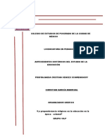 ORGANIZADOR GRÁFICO La Preponderancia Religiosa en La Educación en La Época Colonial