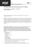 Topological Properties of Function Spaces Over Ordinals - Saak Gabriyelyan