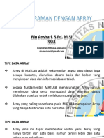 Pertemuan 08 Array Satu Dimensi