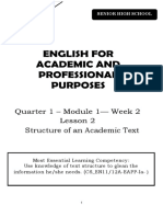 Structure of An Academic Text