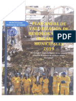 Plan Anual de Valorización de RRSS Orgánicos 2019