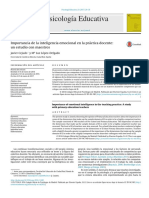 Importancia de La Inteligencia Emocional en La Práctica Docente