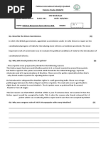 Class Worksheet of 1927 To 1939