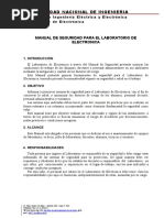 Manual de Seguridad Del Lab. Ing. Electrónica