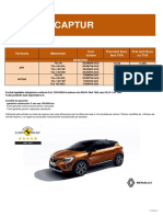 Fisa Produs Pret Renault CAPTUR