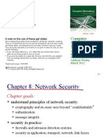 Security: Computer Networking: A Top Down Approach