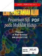 LKPD Pewarisan Sifat Pada Makhluk Hidup