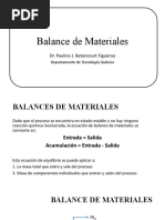 Balance de Materiales II