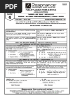 Question Paper With Answer Key and Solutions