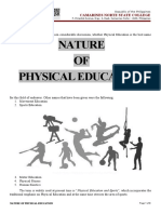 Nature of Physical Education