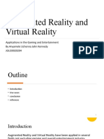 Augmented Reality and Virtual Reality