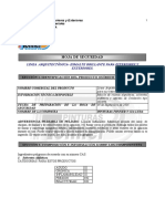 Hojas de Seguridad Esmalte