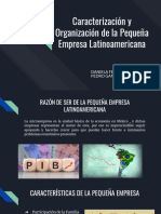 Caracterización y Organización de La Pequeña Empresa Latinoamericana