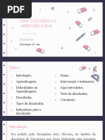 Dificuldade Na Aprendizagem - Discalculia