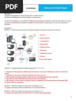 3e Corrigé Exercices Réseaux Informatiques