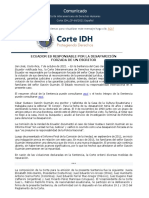 Comunicado: Ecuador Es Responsable Por La Desaparición Forzada de Un Escritor