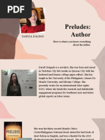 Preludes: Author: Here Is Where You Know Everything About The Author Daryll Dalego