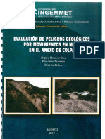 7089 - Informe Tecnico n0 A6927 Evaluacion de Peligros Geologicos Por Movimiento en Masa en El Anexo de Colpa Distrito Pichos Provincia Tayacaja Region de Hu