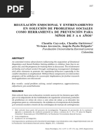 Regulación Emocional y Entrenamiento