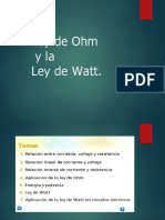 Ley de Ohm y Ley de Watt