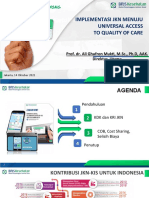 Materi Dirut BPJS Universal Acces Quality of Care