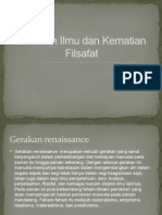 Gerakan Ilmu Dan Kematian Filsafat