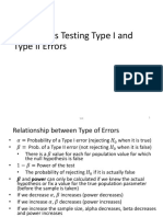 Exercises Ch9 Type of Errors