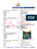 Fssai Cfso Pyq Mock Paper