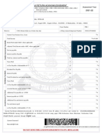 Indian Income Tax Return Acknowledgement 2021-22: Assessment Year