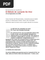 El Método de Leonardo Da Vinci