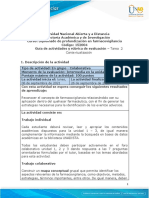 Guia de Actividades y Rúbrica de Evaluación - Unidad 1 - Unidad 3 - Tarea 2 - Contextualización