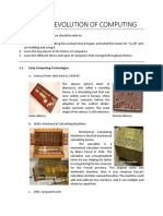 Module 2 - Evolution of Computing