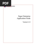 Sugar Enterprise Application Guide 6.1.0