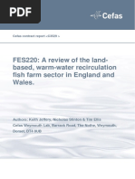 FES220: A Review of The Land-Based, Warm-Water Recirculation Fish Farm Sector in England and Wales