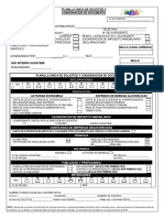 Planilla Única de Solicitud