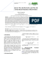 A Unified Formula For The NTH Derivative and The NTH Anti-Derivative of The Bessel Function of Real Orders