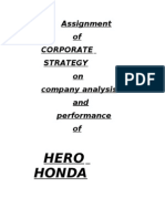 Assignment On Hero Honda Hero Honda