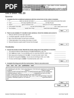 Unit 5 Short Test 2B: Grammar