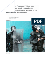 Protestas en Colombia Texto para El Taller de Guía de Comprensión