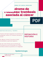 Síndrome de Trousseau Trombosis Asociada Al Cáncer