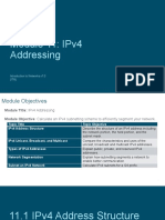 Module 11: Ipv4 Addressing: Introduction To Networks V7.0 (Itn)